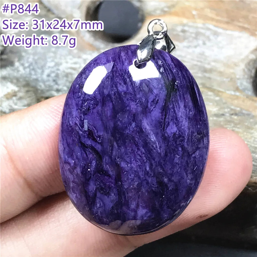 Top Natural Purple Charoite Stone Pendant Jewelry For Women Lady Men Love Healing Crystal Beads Silver Energy Gemstone AAAAA