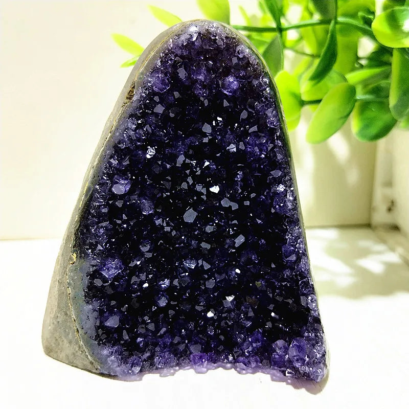 Natural Stones Uruguay Amethyst Quartz Crystal Cluster Meditation Witchcraft Energy FengShui Crystal Room Decoration