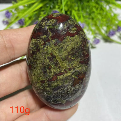 Pedra de Sangue de Dragão Natural Cristal Energia Espiritual Cura Mineral Palm Gemstones Decoração Artesanal Presentes 40*60mm