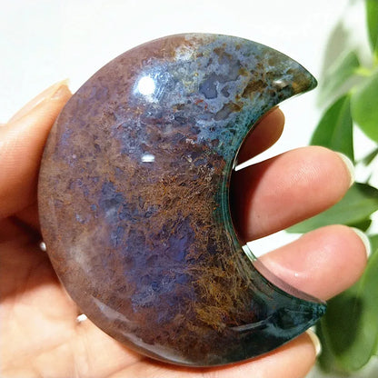 Natural Ocean Jasper Sea Gem Moon Sorcerer Exorcism Meditation Energy Exorcise evil spir Cures Crystal Home Feng Shui Decoration