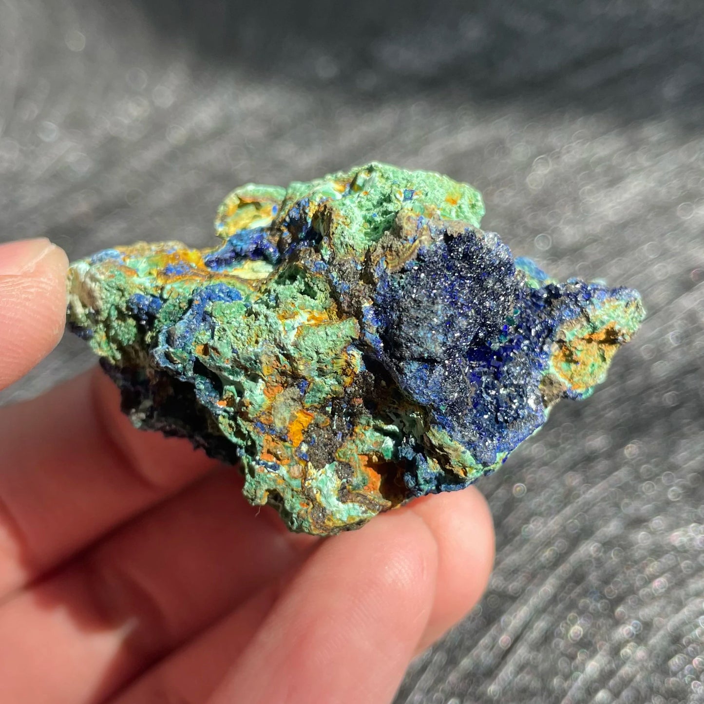 45g Natural Crystal Rock Raw Azurite Malachit Mineral Specimen Quartz Decor Polished Divination Healing Gift Reiki D21