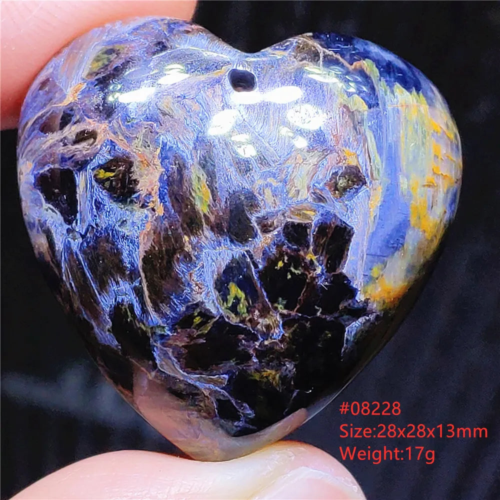 Natural Blue Pietersite Chatoyant Bead Pendant Jewelry Necklace Women Men Namibia Yellow Pietersite Cat Eye Fashion AAAAAA