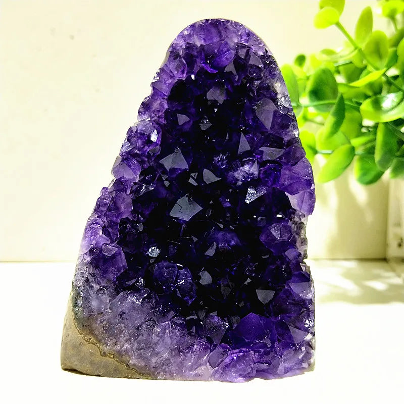 Natural Stones Uruguay Amethyst Quartz Crystal Cluster Meditation Witchcraft Energy FengShui Crystal Room Decoration