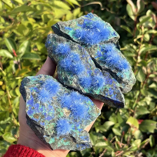 Rare Azurite Ore Specimen, Crystal Cluster, Reiki Healing, Quartz Piont, Home Decor, Mineral Specimens, Crystal Collection