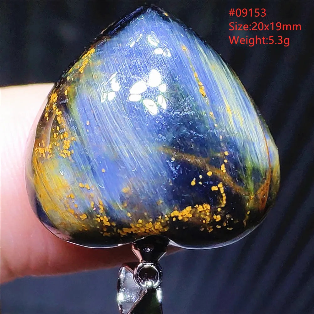 Natural Blue Pietersite Chatoyant Bead Pendant Jewelry Necklace Women Men Namibia Yellow Pietersite Cat Eye Fashion AAAAAA