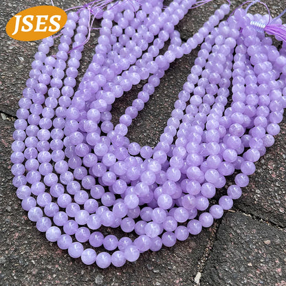 AA Natural Lavender Amethyst Quartz Charm Loose Beads for Jewelry Making Bracelets DIY Stone Beads Accessorries 4 6 8 10 mm