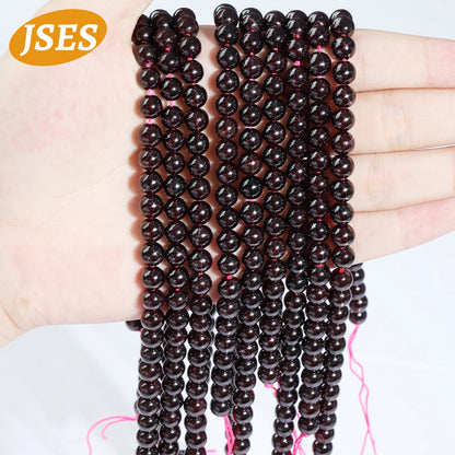 A+++ Natural Star Light Red Garnet Strand Bead Loose Beads for Jewelry Making Needlework DIY Necklace Bracelet Accessories