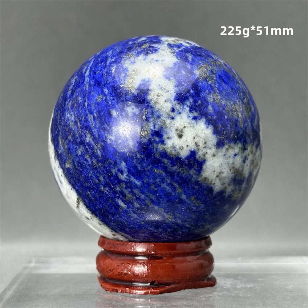 Bola de Lápis-Lazúli Natural Artesanato Polido Aura Cura Energia Meditação Adivinhação Altar Bola de Pedra Mineral Ornamentos para Casa Presente