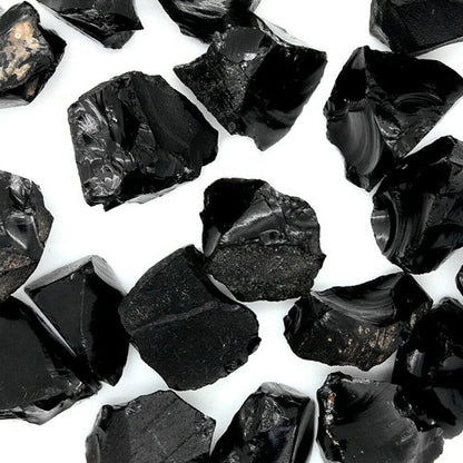 Rough Natural Black Obsidian Irregular Shape Raw Quartz Healing Crystals Stones Mineral Rock Specimen Decoration