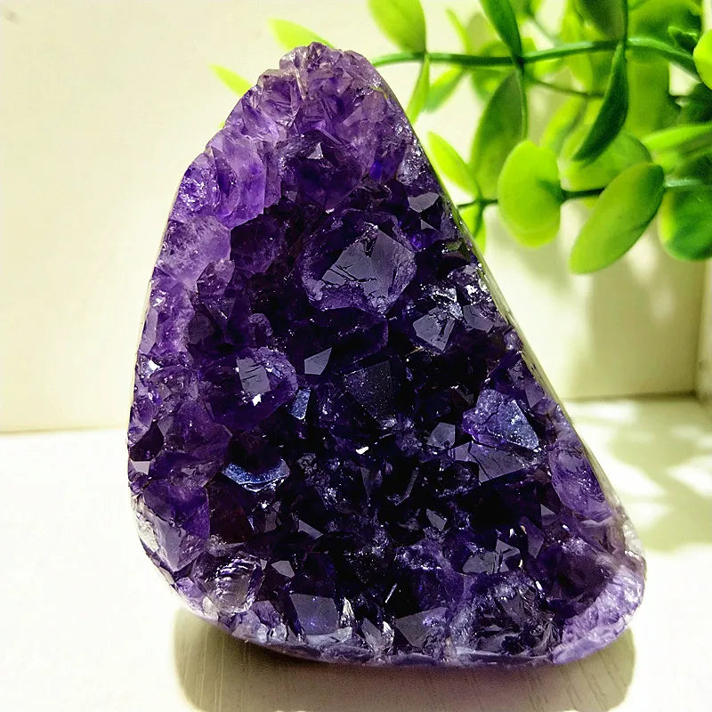 Natural Stones Uruguay Amethyst Quartz Crystal Cluster Meditation Witchcraft Energy FengShui Crystal Room Decoration