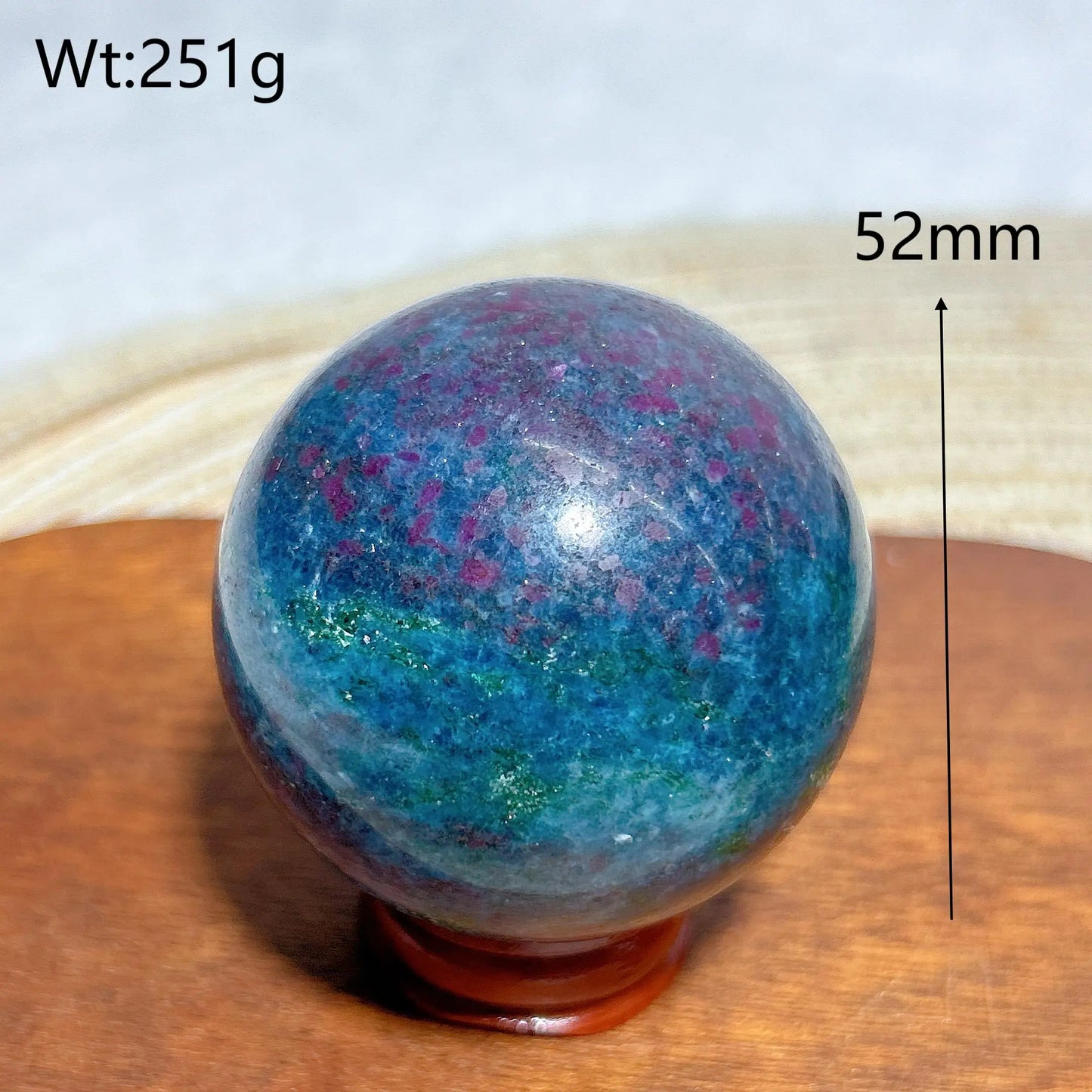 Esfera de fluorescencia UV con rubí, cianita, malaquita y cristales naturales curativos, piedras preciosas, energía mineral, decoraciones para el hogar, regalo