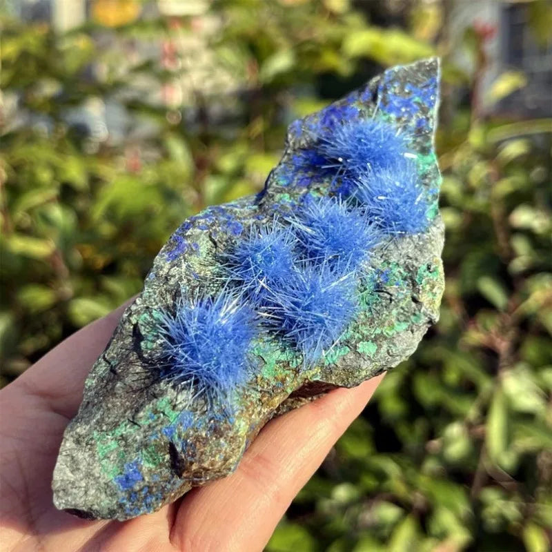 Rare Azurite Ore Specimen, Crystal Cluster, Reiki Healing, Quartz Piont, Home Decor, Mineral Specimens, Crystal Collection