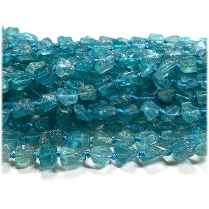 Veemake Natural Clear Green Blue Apatite Fluorapatite Nugget Forma Livre Solto Mineral Bruto Bruto Jóias Foscas Contas 08241