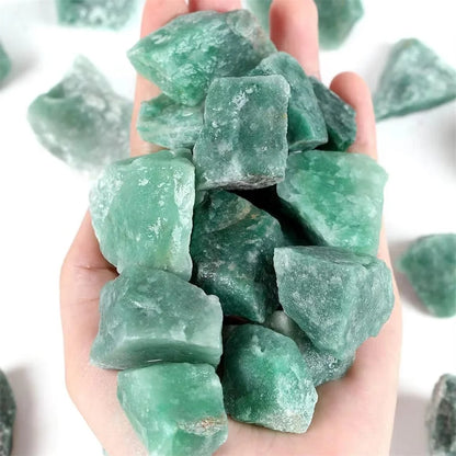 Natural Green Aventurine Crystal Quartz Raw Rough Tangling Jade Mineral Healing Crystals Specimens Reiki Collectible Home Decor