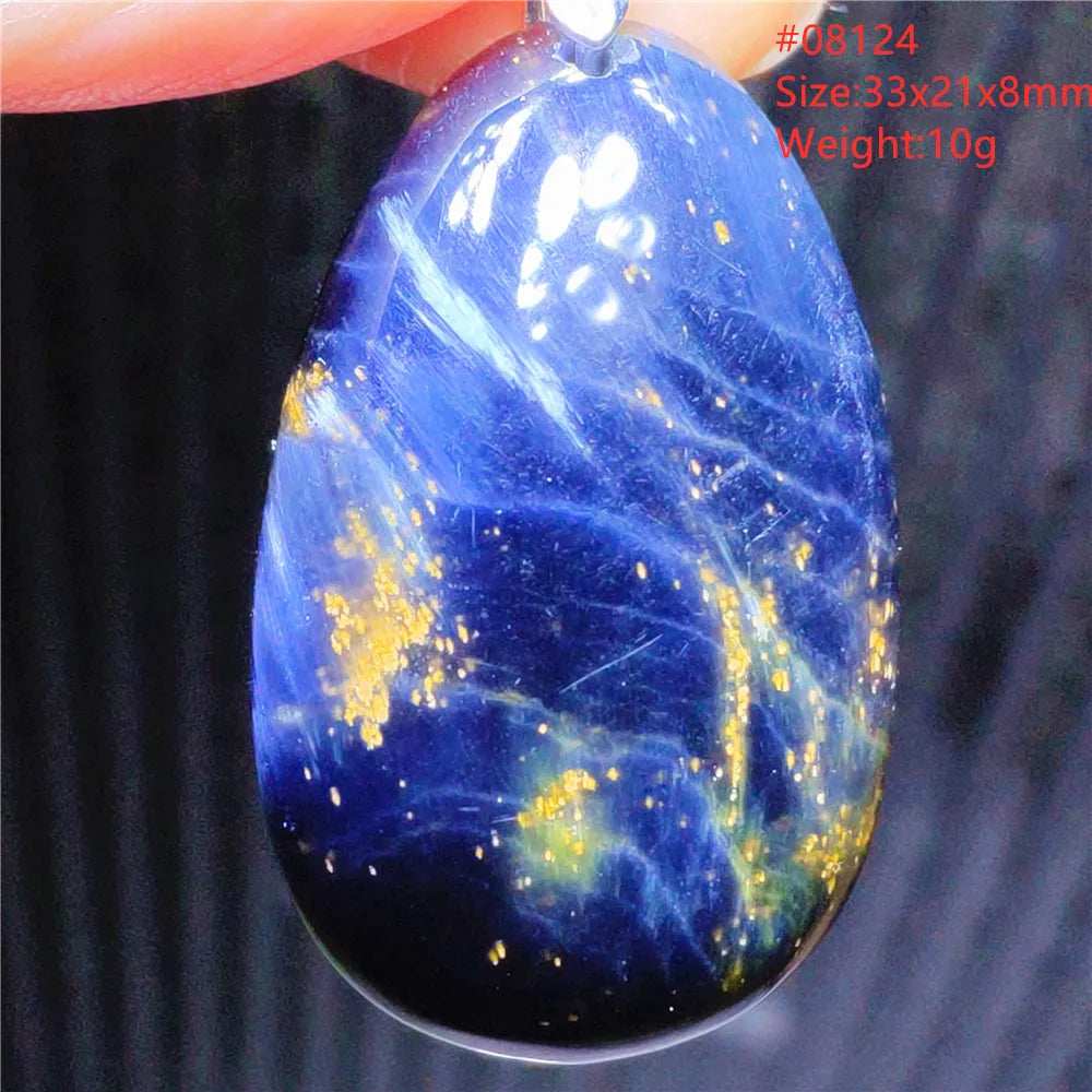 Natural Blue Pietersite Chatoyant Bead Pendant Jewelry Necklace Women Men Namibia Yellow Pietersite Cat Eye Fashion AAAAAA