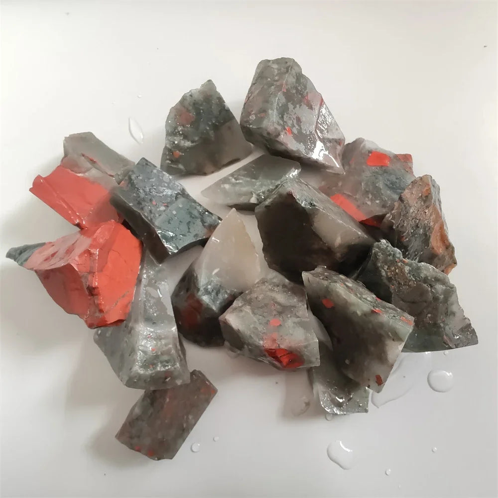 Pedra de sangue africana natural, mineral bruto, cristal de quartzo, pedra de sangue de dragão, minerais, espécime, cristal, decoração para casa, artesanato, pedra