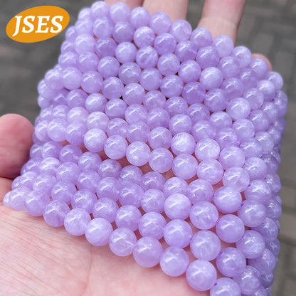 AA Natural Lavender Amethyst Quartz Charm Loose Beads for Jewelry Making Bracelets DIY Stone Beads Accessorries 4 6 8 10 mm