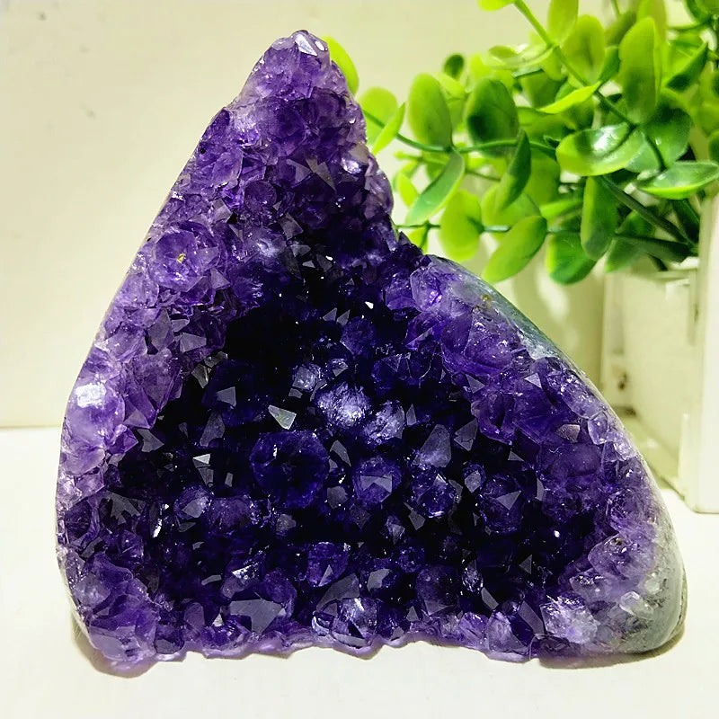 Natural Stones Uruguay Amethyst Quartz Crystal Cluster Meditation Witchcraft Energy FengShui Crystal Room Decoration