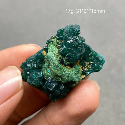 100% Natural Congo green Dioptase Mineral specimen stones and crystals quartz collection