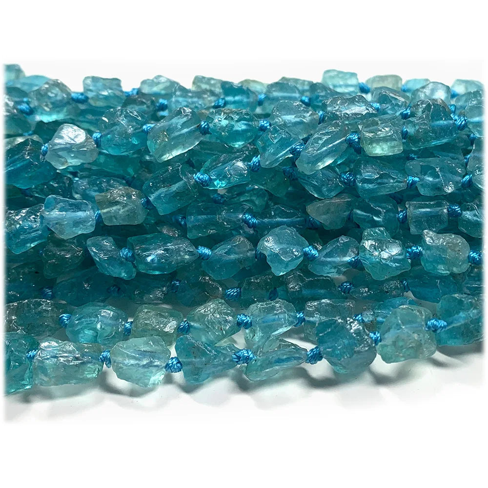 Veemake Natural Clear Green Blue Apatite Fluorapatite Nugget Forma Livre Solto Mineral Bruto Bruto Jóias Foscas Contas 08241