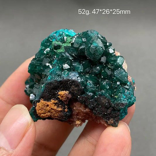 100% Natural Congo green Dioptase Mineral specimen stones and crystals quartz