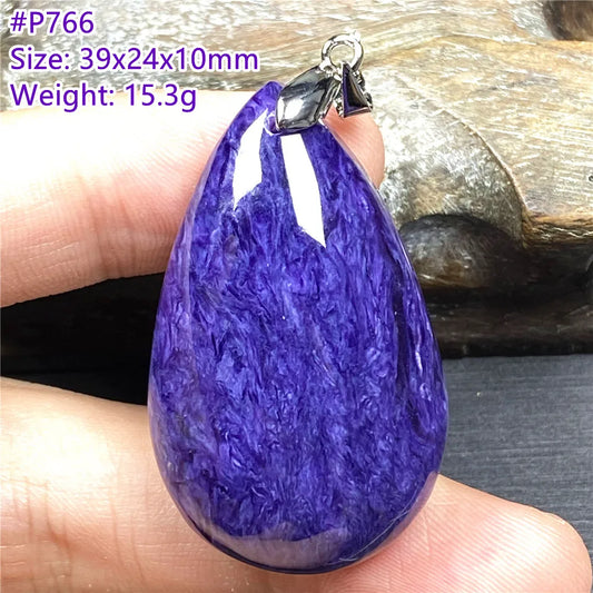 Top Natural Purple Charoite Stone Pendant Jewelry For Women Lady Men Love Healing Crystal Beads Silver Energy Gemstone AAAAA