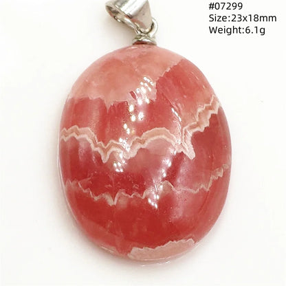 Natural Red Rhodochrosite Pendant Jewelry Rose Rhodochrosite Heart Love Women Men Gemstone Jewelry Fashion Necklace Gift AAAAAA