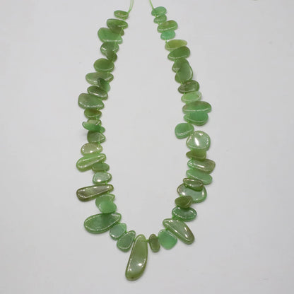 Gains High Quality Chrysoprase Strand In Special Shaped For Necklace Jewlery Fitting Accessories Free Shipping