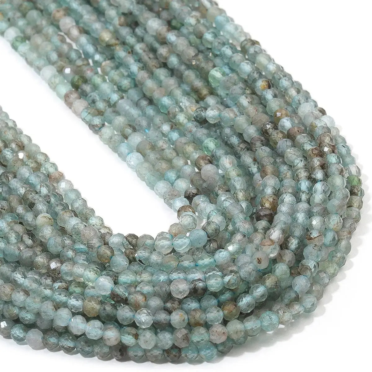 Natural AA Kyanite 2 3 4mm Tiny Gem Faceted Stone Beads 15" Strand For DIY Bracelets Necklaces Jewelry Making Accessories