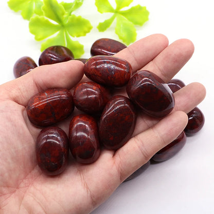 Red Flower Jasper Tumbled Stone Irregular Polishing Natural Rock Mineral Bead For Chakra Healing Home Decoration Accessories