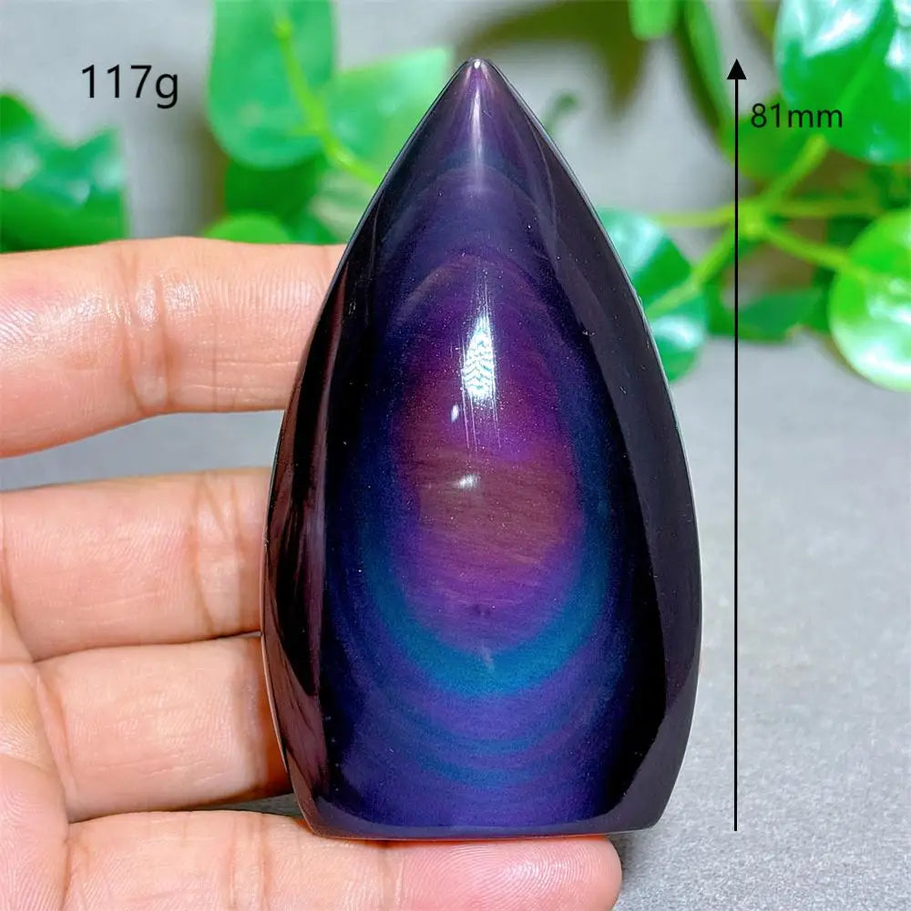 Rainbow Obsidian Free Form Crystal Natural Quartz  Stone Home Decoration Minerals Reiki Craft Gifts Energy Healing Spiritual