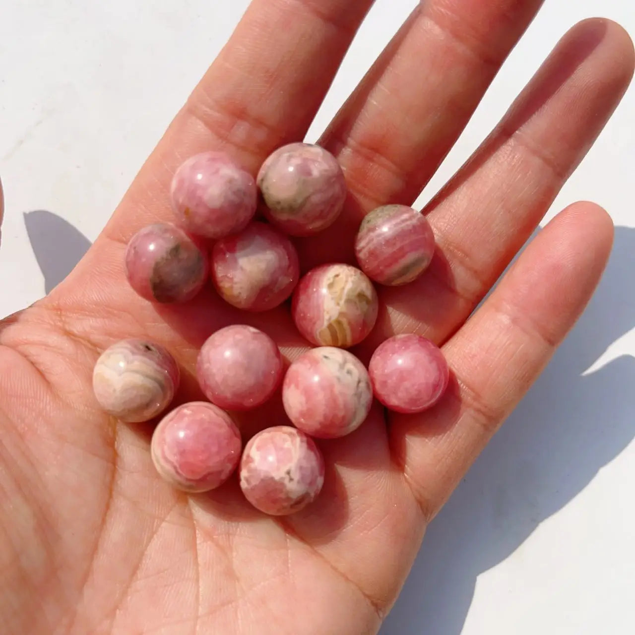 2pc/5pc/10pc natural gemstone small Rhodochrosite sphere natural crystal rocks stone crystal stone for gift decoration for gift