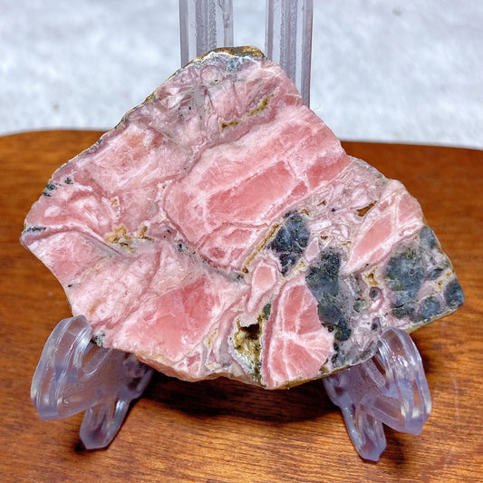 Natural Crystal Rhodochrosite Slices Argentina Slab Ore  Mineral Gemstones Ornament Home Decoration Gift