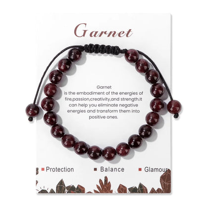 Fashion Energy Stone Hematite Beads Bracelet Men Natural Healing Quartz Bracelets No-Magnetic Health Protection Women Jewelry