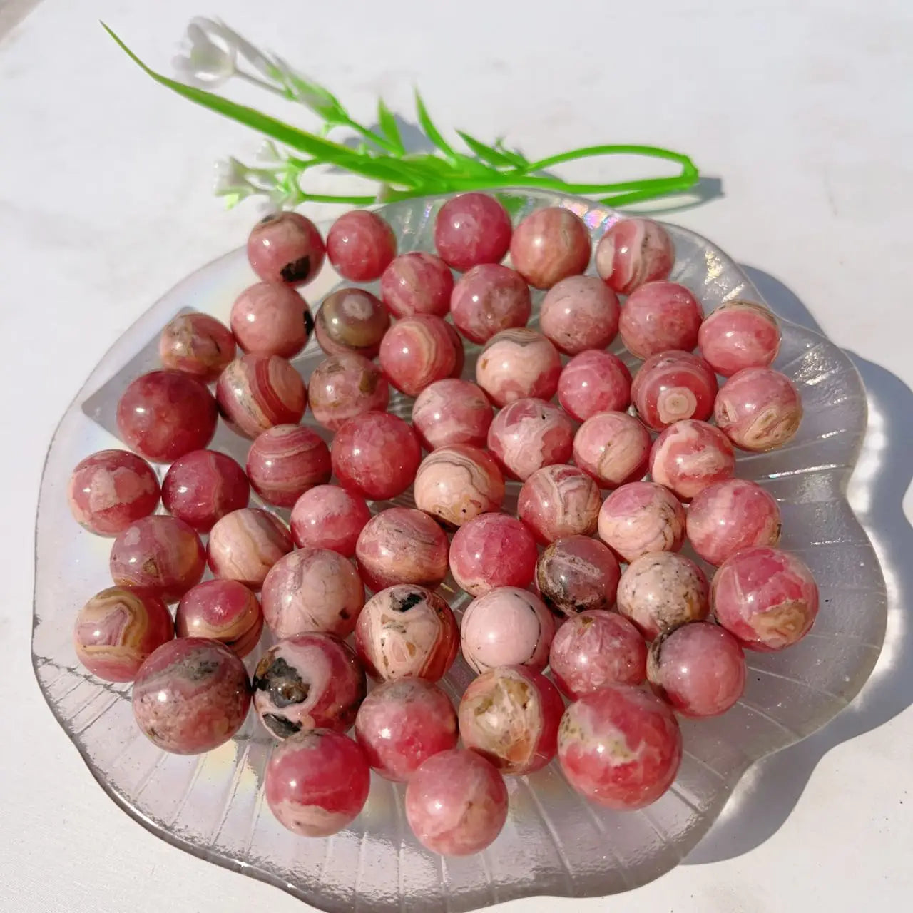 2pc/5pc/10pc natural gemstone small Rhodochrosite sphere natural crystal rocks stone crystal stone for gift decoration for gift