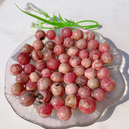 2pc/5pc/10pc natural gemstone small Rhodochrosite sphere natural crystal rocks stone crystal stone for gift decoration for gift