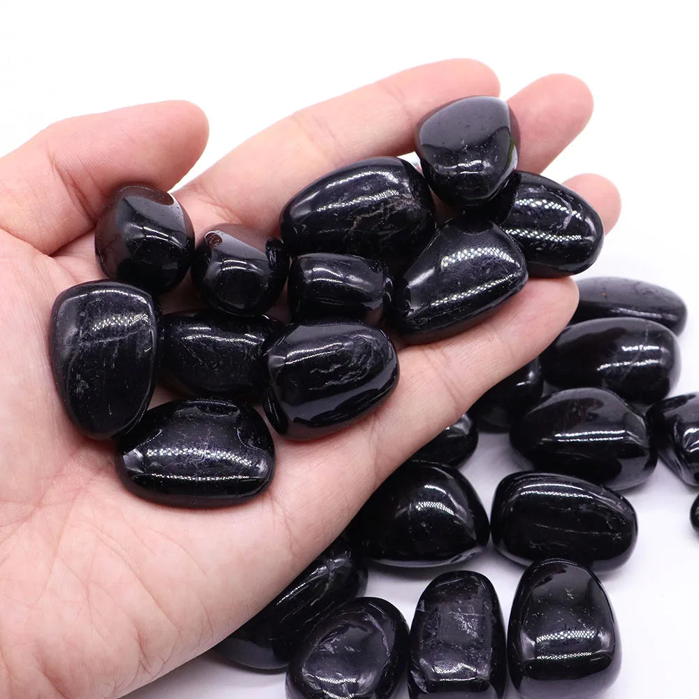 Natural Black Tourmaline Quartz Crystals And Healing Stones Tumbled Bulk Mineral Specimen Gemstones Home Aquarium Decoration