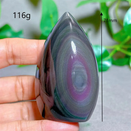 Rainbow Obsidian Free Form Crystal Natural Quartz  Stone Home Decoration Minerals Reiki Craft Gifts Energy Healing Spiritual