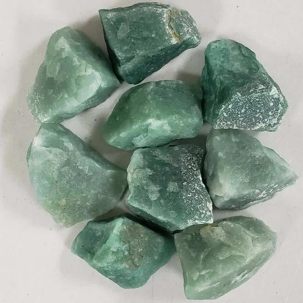 Natural Green Aventurine Crystal Quartz Raw Rough Tangling Jade Mineral Healing Crystals Specimens Reiki Collectible Home Decor