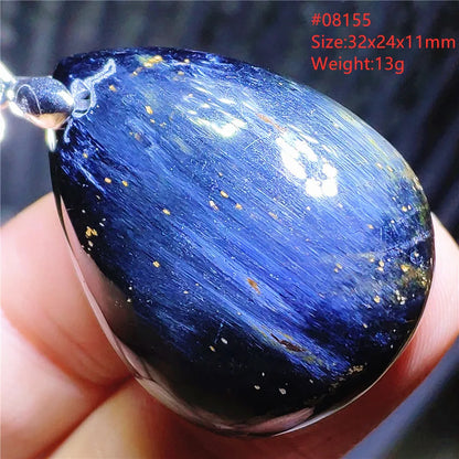 Natural Blue Pietersite Chatoyant Bead Pendant Jewelry Necklace Women Men Namibia Yellow Pietersite Cat Eye Fashion AAAAAA