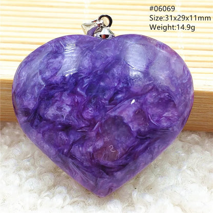 Natural Purple Charoite Water Drop Gemstone Pendant Women Men Charoite Bead Best Necklace Jewelry 925 Sterling Silver AAAAAA