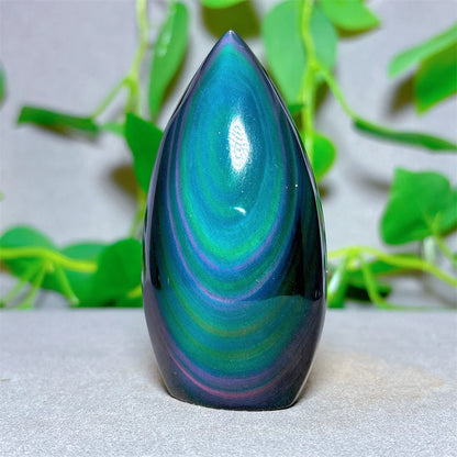 Rainbow Obsidian Free Form Crystal Natural Quartz  Stone Home Decoration Minerals Reiki Craft Gifts Energy Healing Spiritual