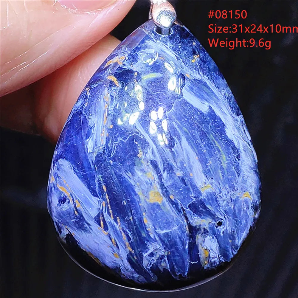 Natural Blue Pietersite Chatoyant Bead Pendant Jewelry Necklace Women Men Namibia Yellow Pietersite Cat Eye Fashion AAAAAA