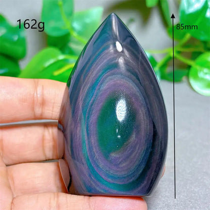 Rainbow Obsidian Free Form Crystal Natural Quartz  Stone Home Decoration Minerals Reiki Craft Gifts Energy Healing Spiritual