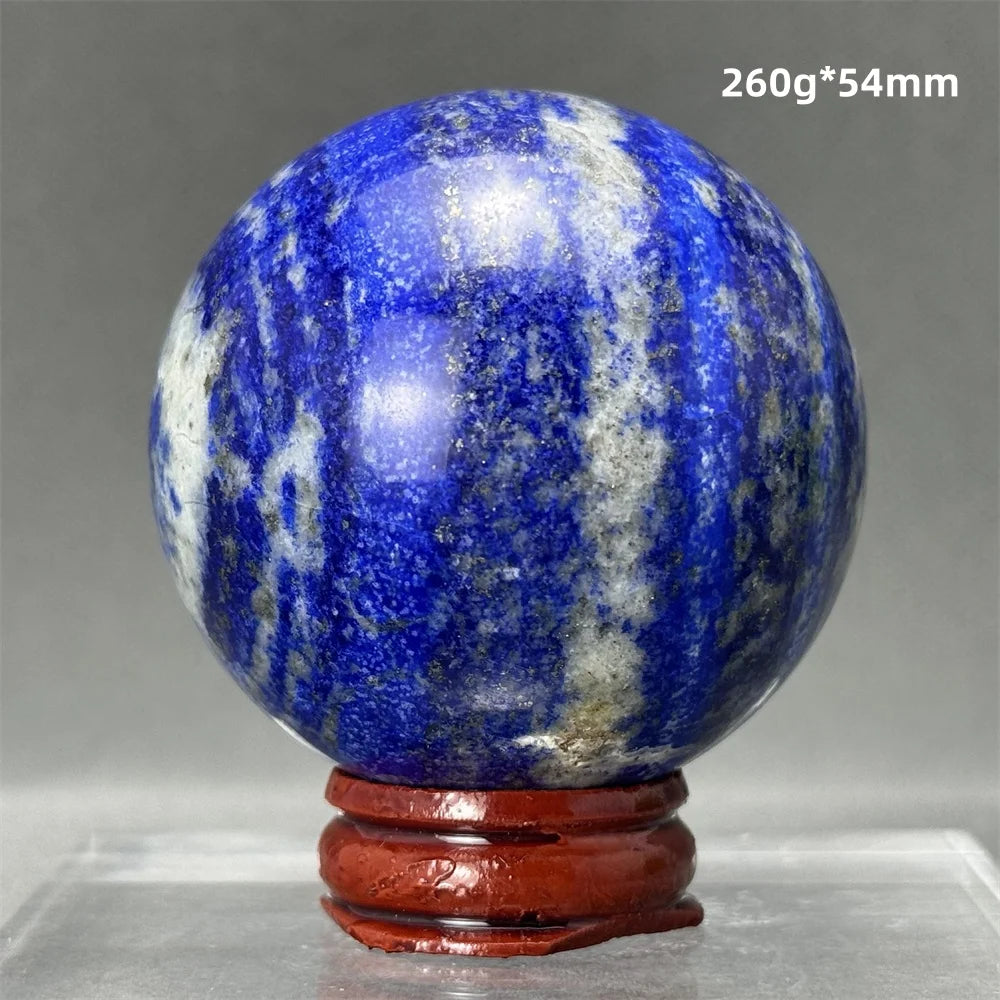 Bola de Lápis-Lazúli Natural Artesanato Polido Aura Cura Energia Meditação Adivinhação Altar Bola de Pedra Mineral Ornamentos para Casa Presente