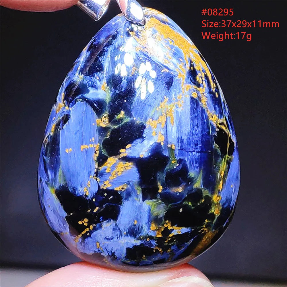 Natural Blue Pietersite Chatoyant Bead Pendant Jewelry Necklace Women Men Namibia Yellow Pietersite Cat Eye Fashion AAAAAA