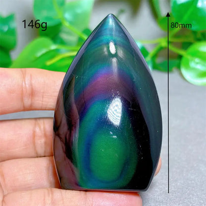 Rainbow Obsidian Free Form Crystal Natural Quartz  Stone Home Decoration Minerals Reiki Craft Gifts Energy Healing Spiritual