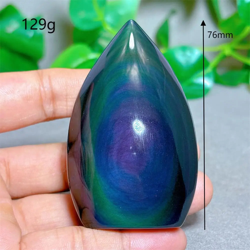 Rainbow Obsidian Free Form Crystal Natural Quartz  Stone Home Decoration Minerals Reiki Craft Gifts Energy Healing Spiritual